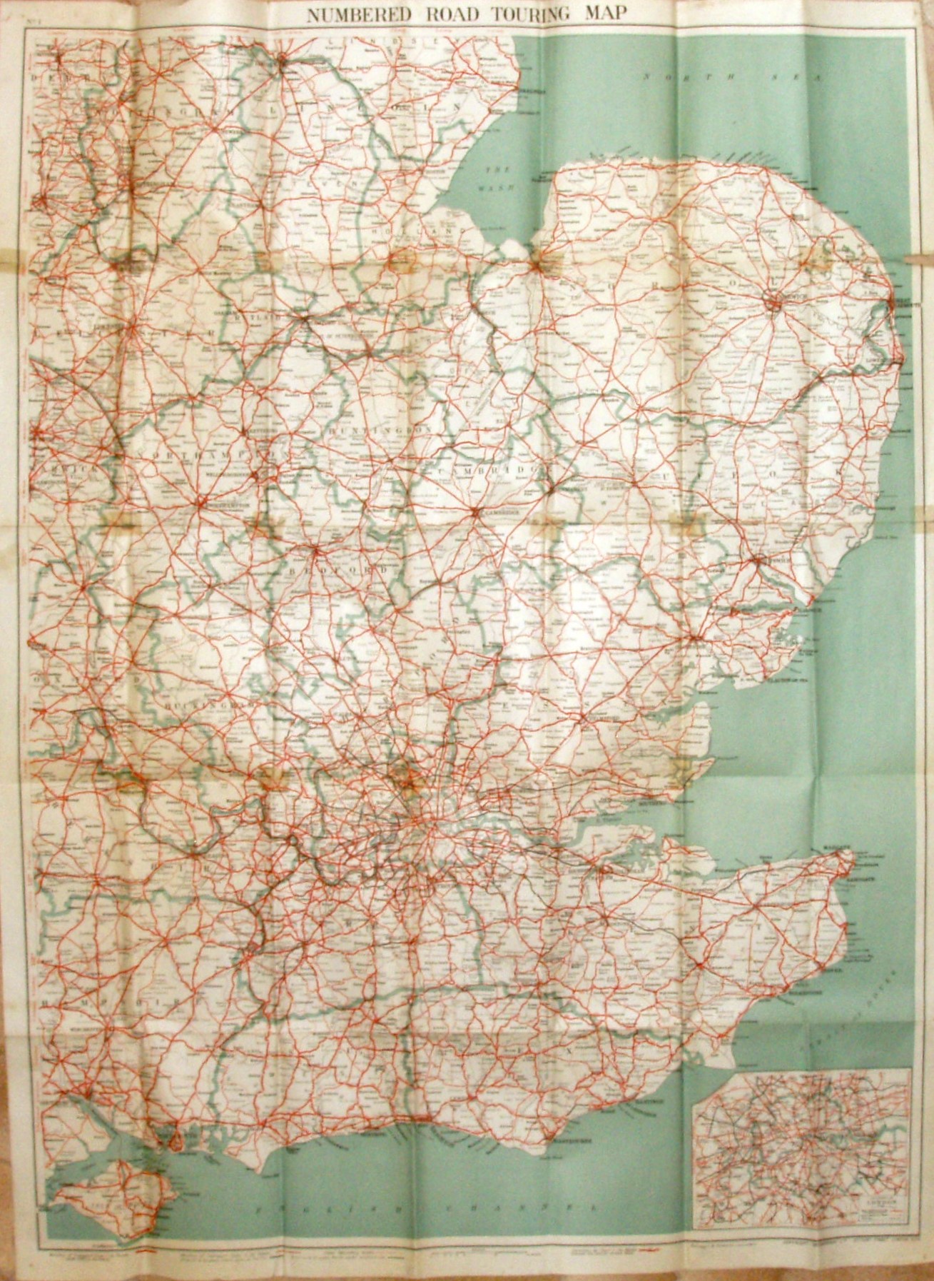Geographia South Eastern Counties Map, 1942